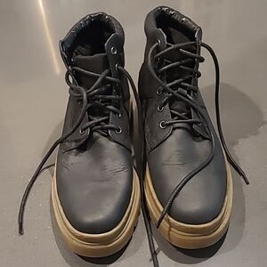 Restoration sz9W black ankleboot, leather upper
